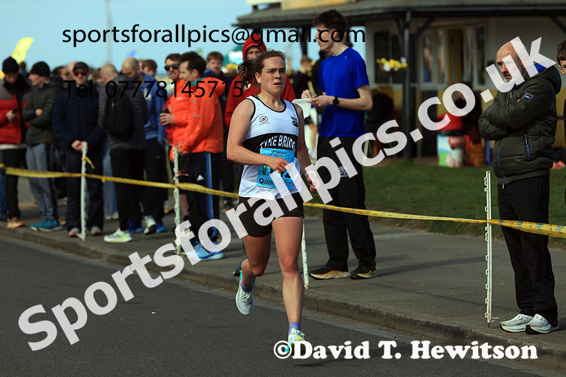 Senior womens Northern 6 Stage Road Relay, 2025 Northern 12 and 6 Stage Road Relays and Junior 5k, Redcar. Photo: David T. Hewitson/Sports for All Pics